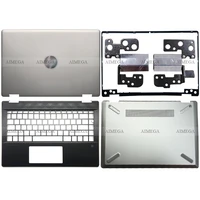 new laptop lcd back coverfront bezelhingespalmrestbottom case for hp pavilion x360 14 dh 14 dh003tu l52873 001 silver