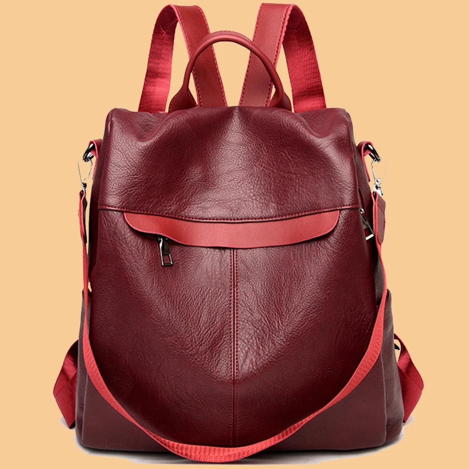Модный женский рюкзак сумка из искусственной кожи дорожный школьный для девочек