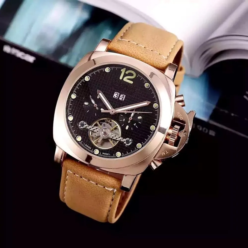 

2021 fashion Men watches LUMINOR Watch Luxury TOP brand GMT Wristwatch Sport Relogio Masculino business for man