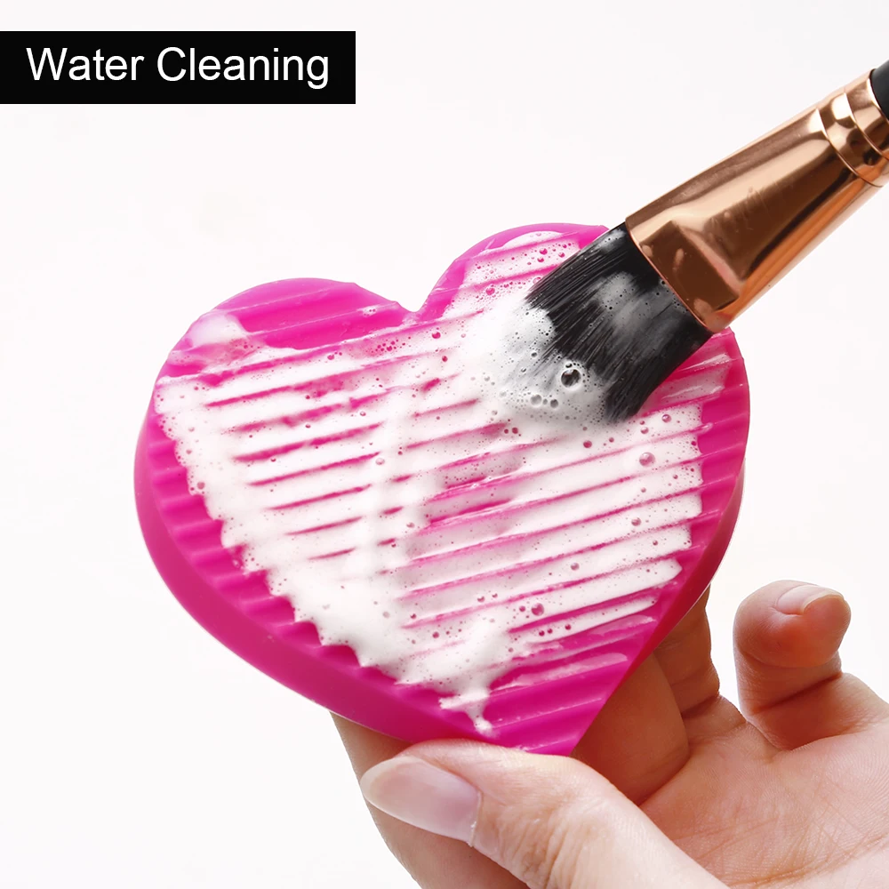 Miss великолепный силиконовый скребок для чистки яиц в форме сердца губка макияжа