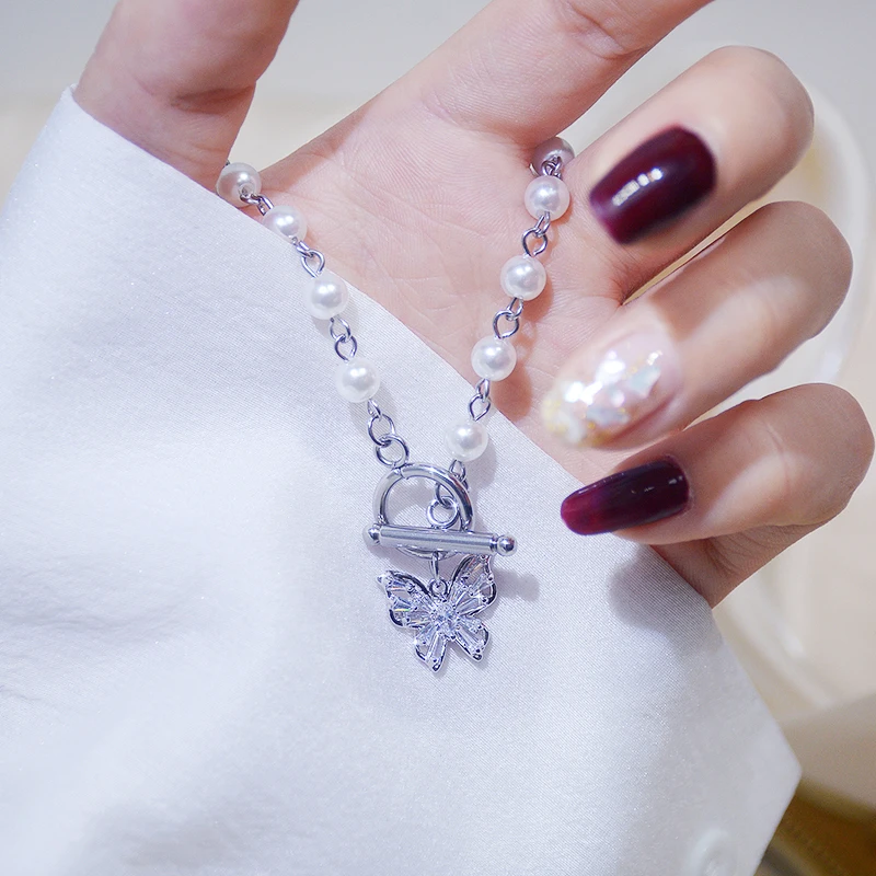 

High Quality Titanium Steel Nice Charming Butterfly Necklace for Women Top Designer Luxury Jewelry Micro Inlay AAA Zirconia Gift
