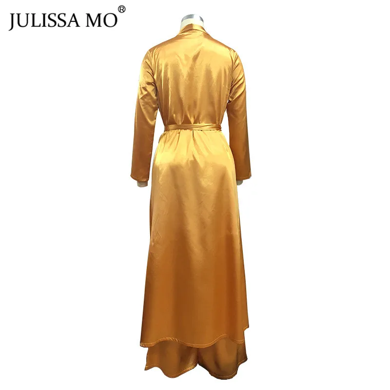 Женский атласный комплект JULISSA MO из двух предметов Повседневный Кардиган