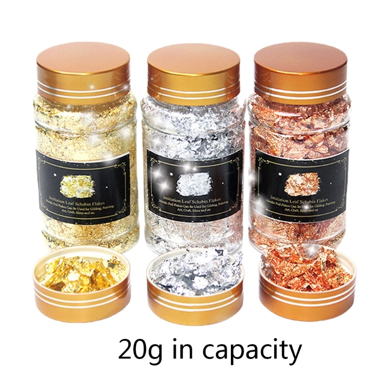 

Glitter Flake Foil Chips Nail Art Paper Sheet DIY Crafts Epoxy Filling Material Decorating Accessories