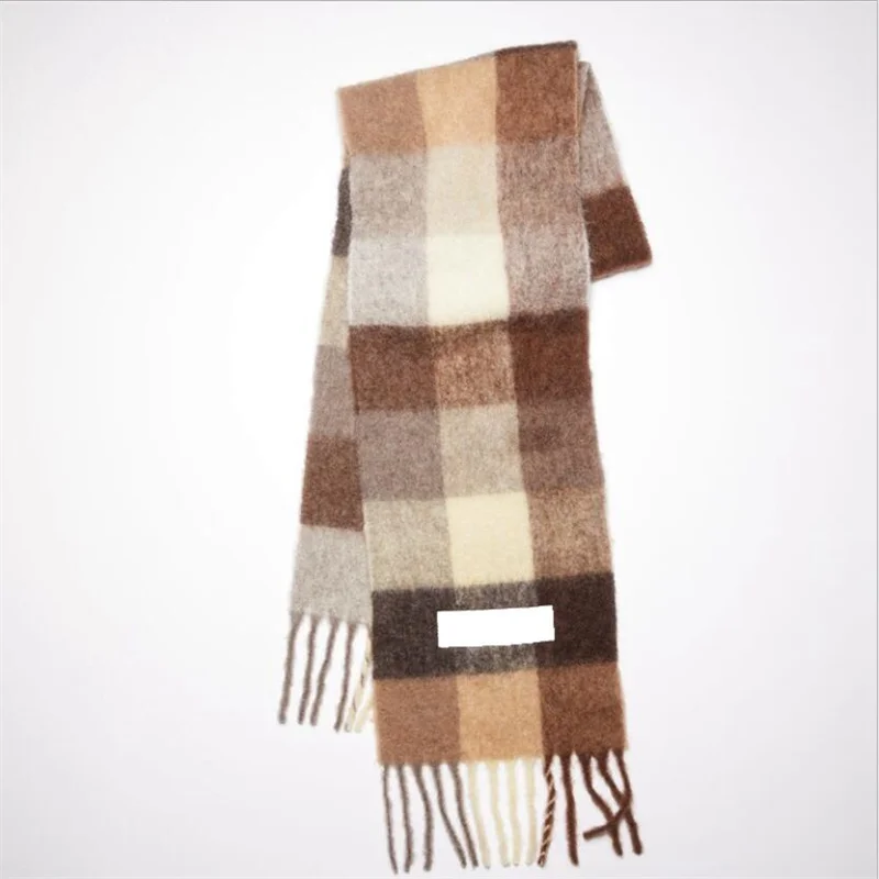Winter Scarf Women Cashmere Warm Pashmina Solid Foulard Female Scarves Wraps Thick Soft Bufanda Big Tassels Shawl Long Stole