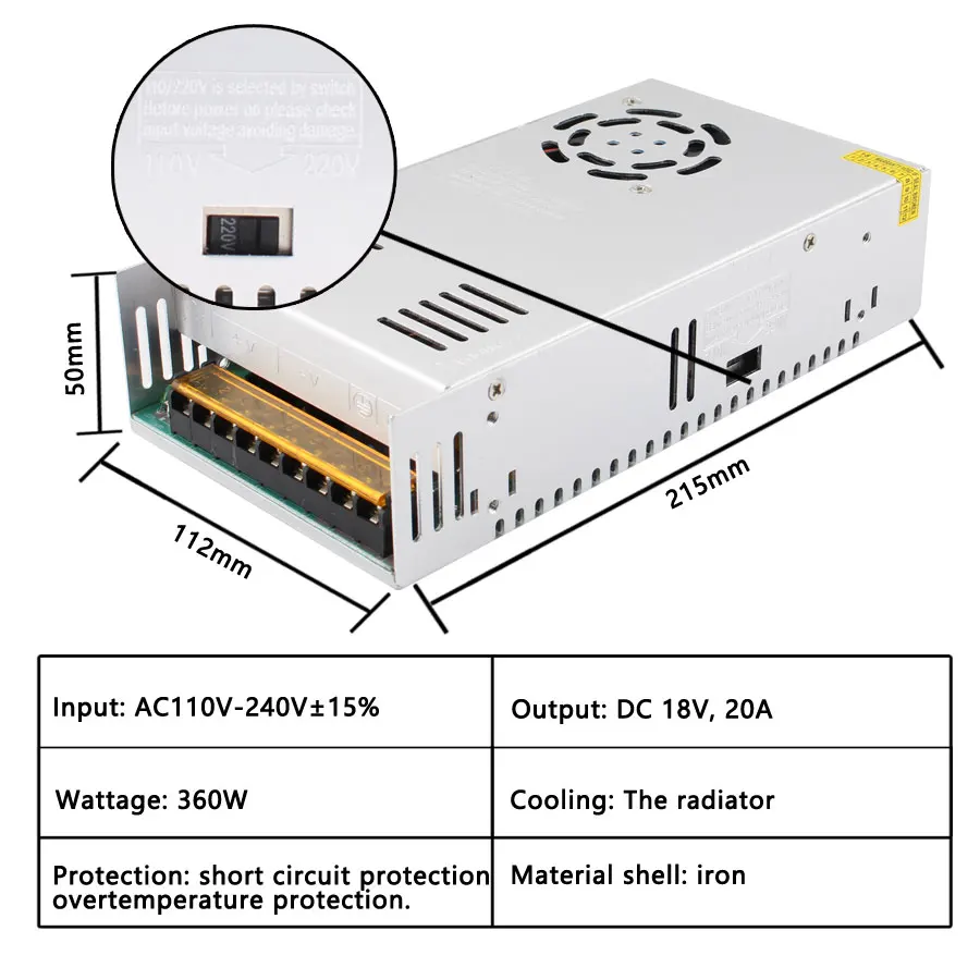 3V 9V 15V 18V Transformers Power Supply AC DC Current 220V To 110V Converter 3 9 15 18 V 2A 3A 5A 10A 15A 20A 30A | Обустройство дома