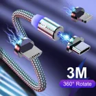 Магнитный кабель GTWIN Micro USB, Type-C, для iPhone 12, 11, Xiaomi mi 10, mi 9, Huawei P40, P30, с поддержкой быстрой зарядки