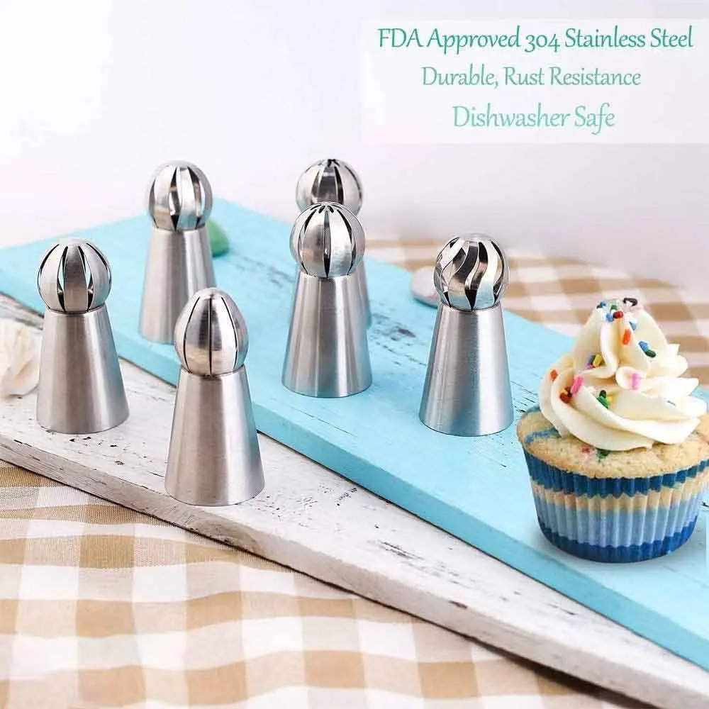 8 шт нержавеющая сталь торт спринклер серебряная трубка украшение сопла выпечки