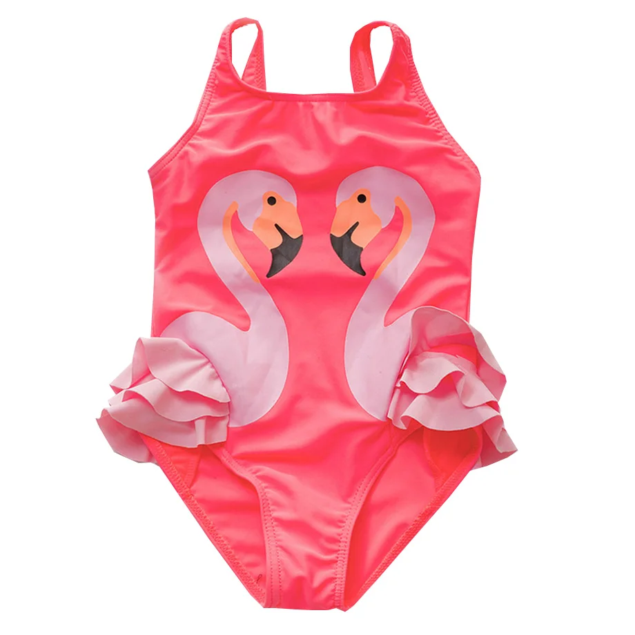 Одежда для купания маленьких девочек от 2 до 8 лет цельный купальный костюм с