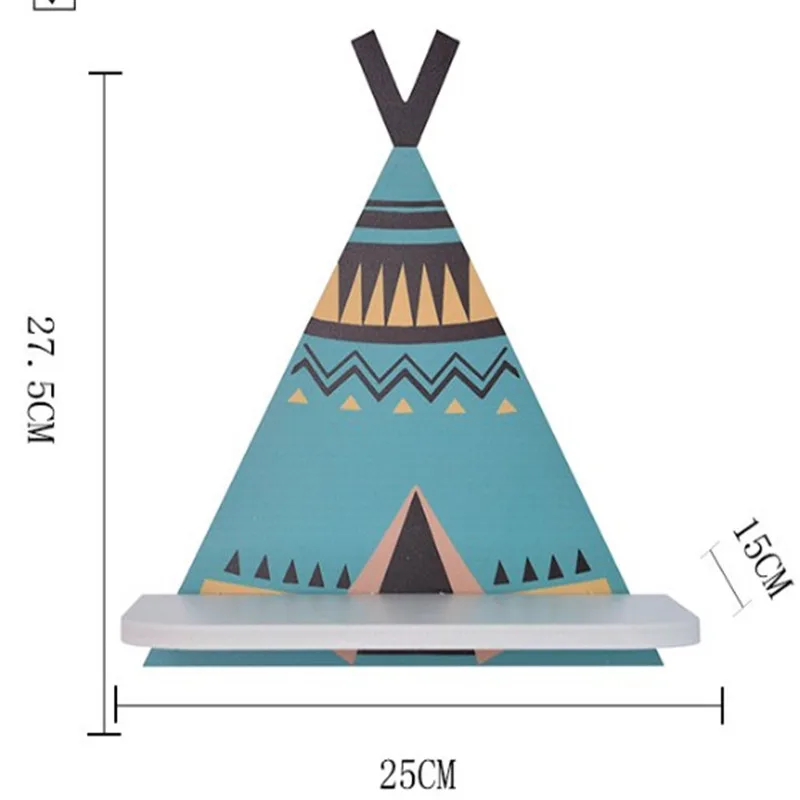 Настенный деревянный подвесной держатель для детской комнаты 27 см искусственный