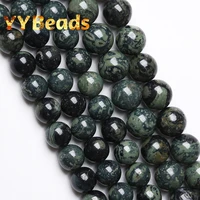 natural green eye jaspers stone beads round loose spacer charm beads for jewelry making women bracelets ear studs 4 6 8 10 12mm