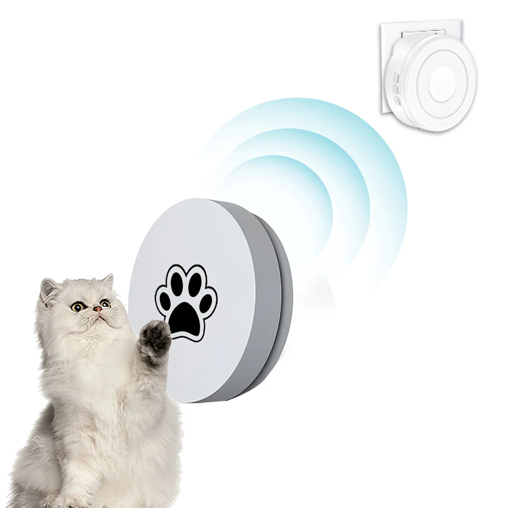 

Wireless Pet Doorbell Self Generating AC 110V-220V Touch Sensing Dog Smart Door Bell Cat Ring Calling Device for Training Home