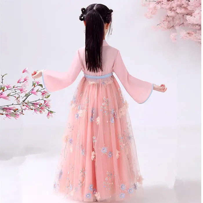 Традиционный китайский сказочный костюм для девочек новогодний наряд платье