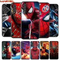 spiderman marvel for samsung galaxy a90 a80 a70 a60 a50 a40 a2core a10 m31 m21 m60 m40 m30 soft black phone case