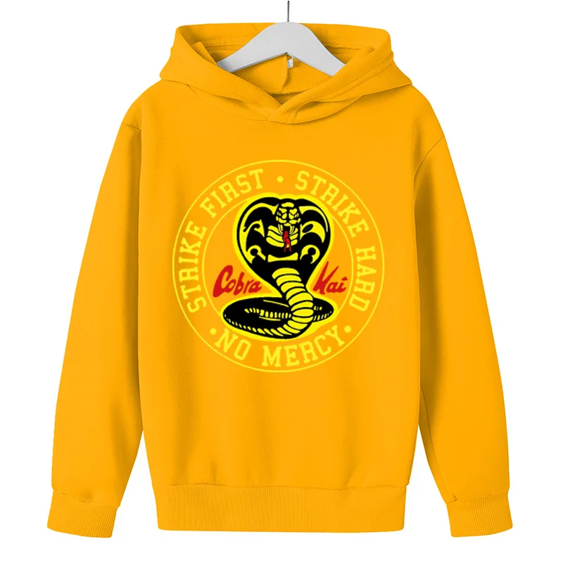 

Cobra Hoodies with print, pure cotton child Sweatshirts hooded for kids boys and girls, long sleeve Children's clothing