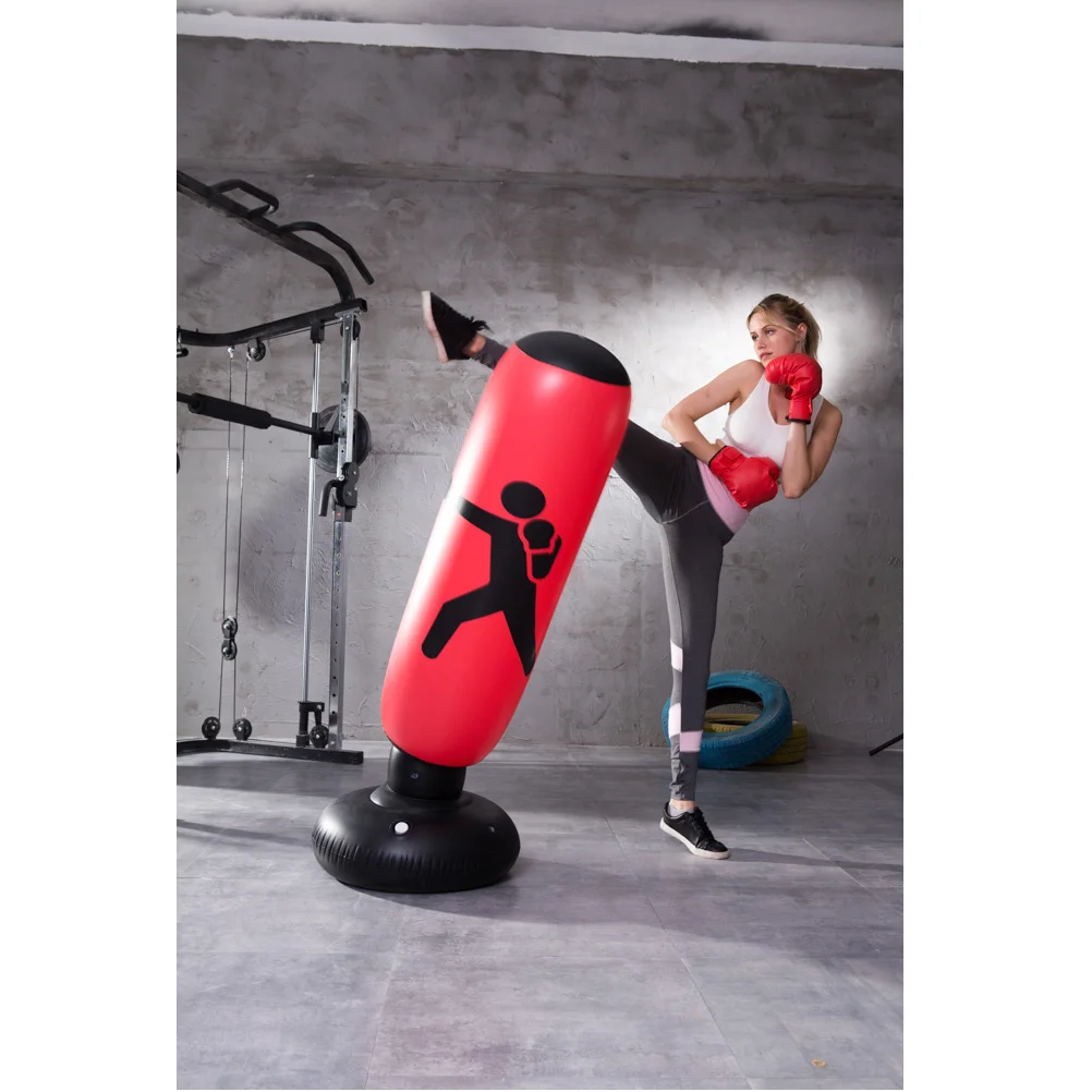 

1.6m Inflatable Boxing Column Adult Fitness Decompression Inflatable Punching Bag Blow Column Thickened Tumbler Column