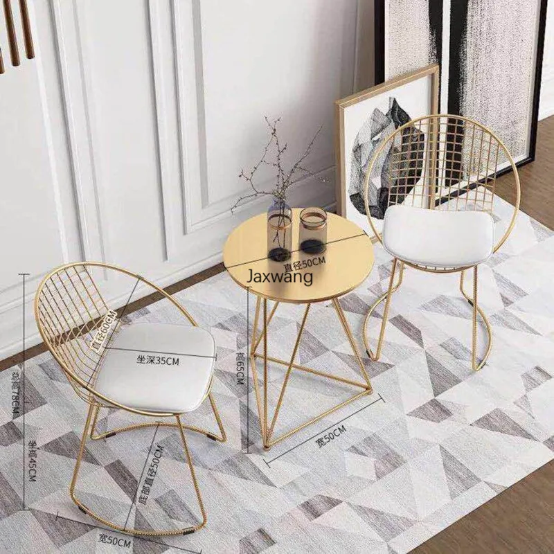 

Nordic Dining Chair for Kitchen Balcony Leisure Small Table Chair Home Modern Minimalist Armchair Dessert Milk Tea Shop Chair