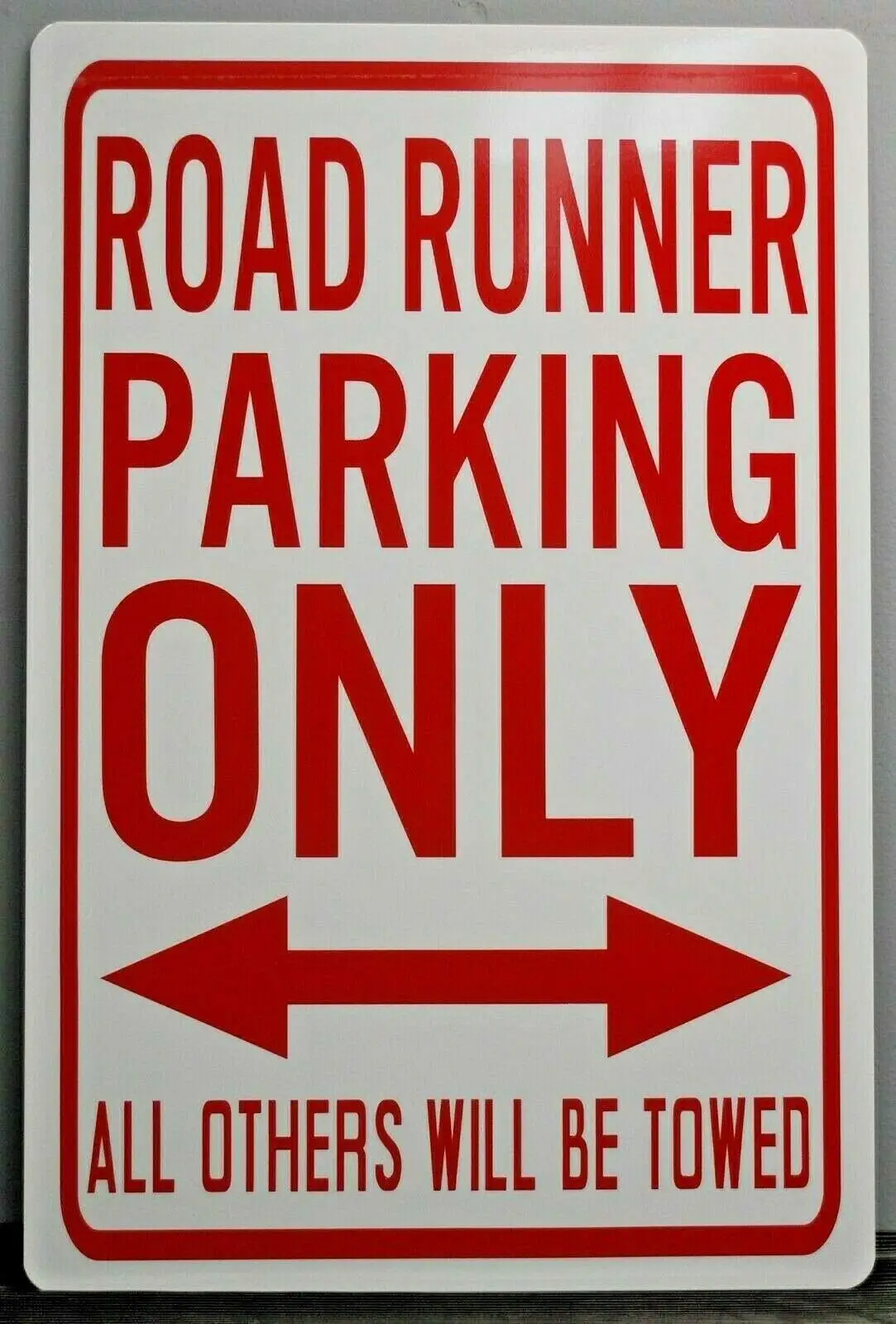 

X Retro Parking Plymouth Road Sign Metal Race City Runner Retro Sign 8x12 Inches