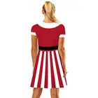 Осенне-зимнее женское рождественское платье 2021 с длинным рукавом и высоким и низким V-образным вырезом без бретелек