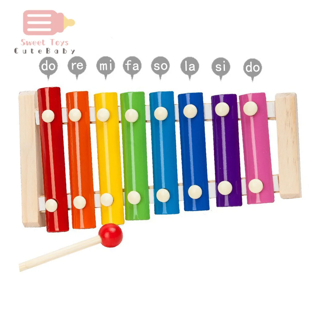 

Детский деревянный ксилофон, детские музыкальные Забавные Игрушки для маленьких девочек, развивающие игрушки, ксилофон для маленьких маль...