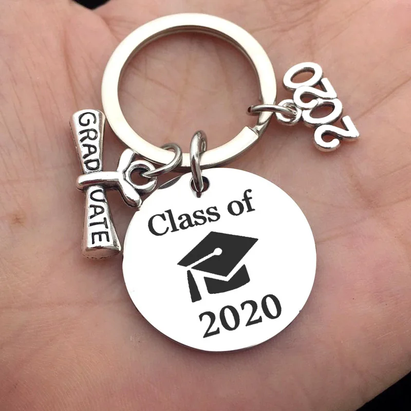 Брелок для ключей из нержавеющей стали Многоцветный металлический с кольцом