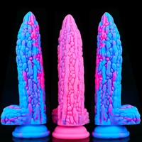 artificial penis soft silicone strapon dildos bitter gourd butt anal plug dildo for women female gay men sex toy large colorful