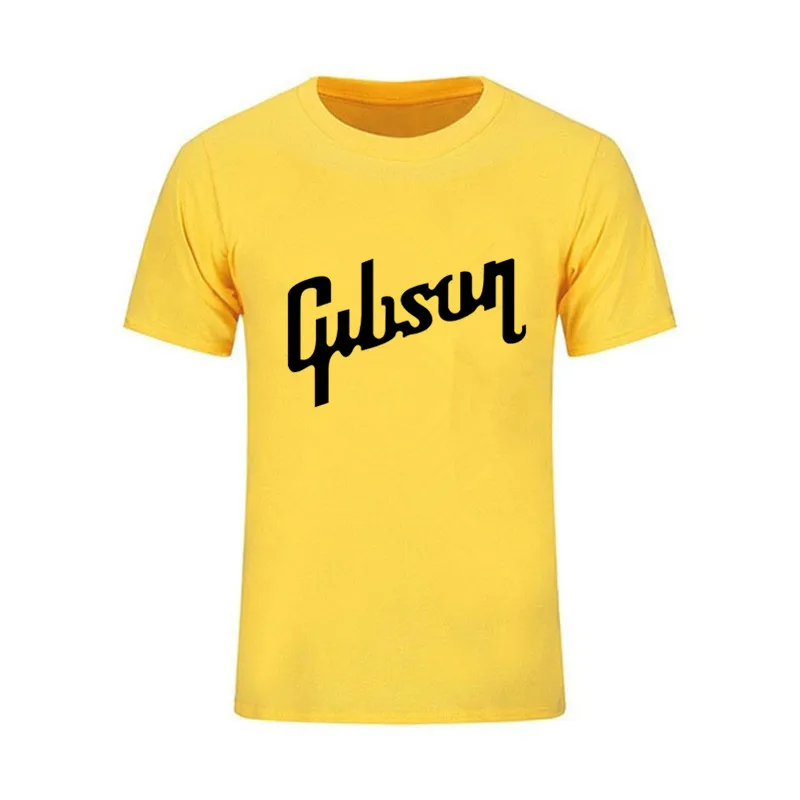

Summer New Gibson Men's T-Shirt Cotton O-neck Casual Short Sleeve Hip-hop Harajuku Tees Tops Streetwear Print Clothing