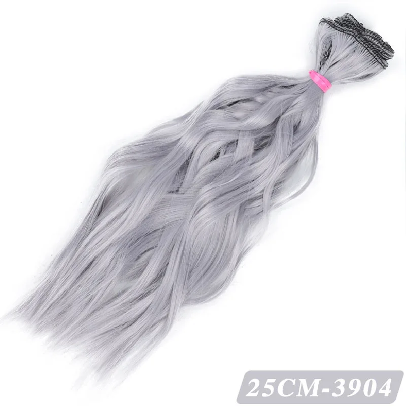 Allaosify BJD парик кудрявый 25 см* 100 см волосы для кукол синтетический парик волосы для кукол