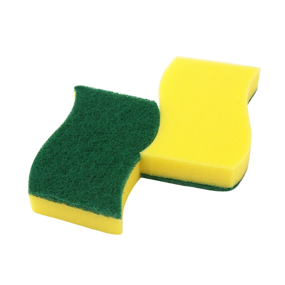 

S Shape Heavy Duty Scrub Kitchen Cleaning Sponge Scourer Nano Clean Magic Eraser Tools Pad Cooking Accessories Brushing