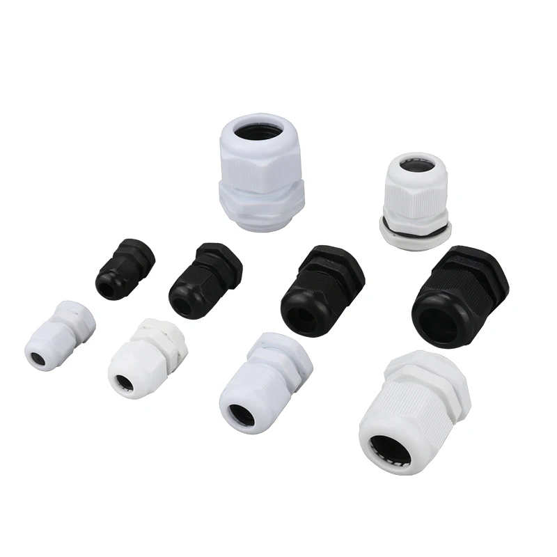 

100PCS Waterproof Cable Gland Connector IP68 PG7 Cable For 3-6.5mm PG9 PG11 Waterproof Washer PG13.5 PG16 PG19 PG21Nylon Plastic