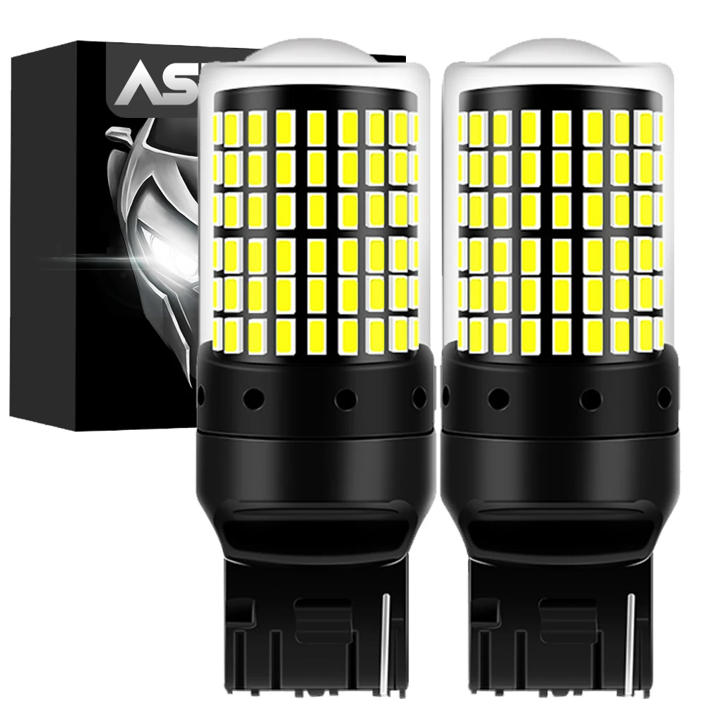 2PCS CanBus S25 1156 BA15S P21w BAU15S PY21w T20 7440 W21W 3157 P27/7W T25 LED Bulbs Error Free Turn Signal Lights Brake Lamp