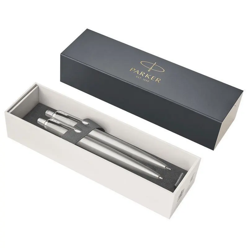 Набор PARKER &quotJotter Stainless Steel CT&quot: шариковая ручка синяя и механический карандаш 2093256