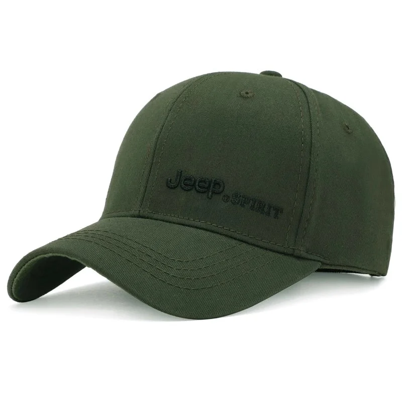 

JEEP- Cap 2021 new tide baseball cap retro old hat European and American men's sports hat truck driver hat dad hat men's hat