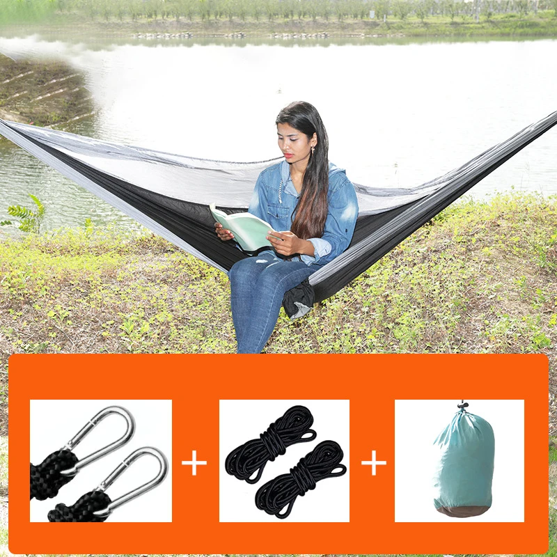 

Camping Hammock Outdoor Tourist Hanging Hammocks Portable Parachute Nylon Hiking Hammock For Backpacking Travel Survival Garden