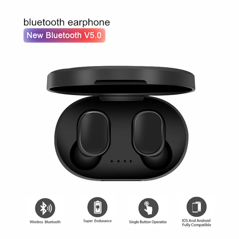 TWS беспроводные наушники PK Redmi Airdots наушники Bluetooth 5,0 гарнитура с шумоподавлением микрофон для iPhone huawei samsung