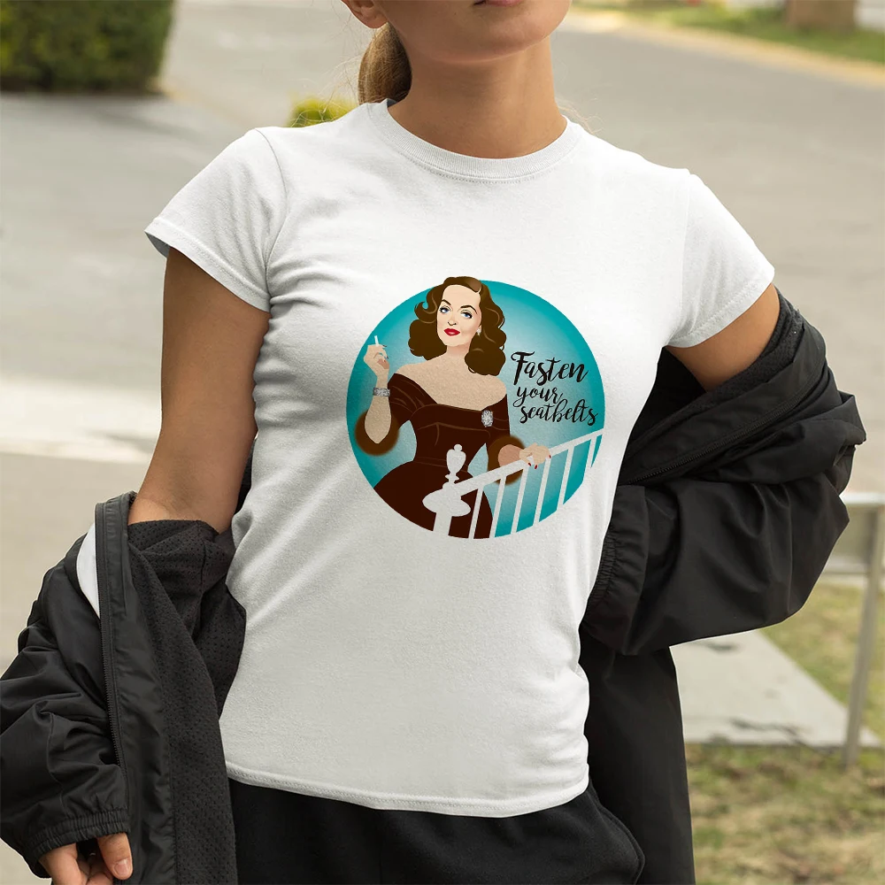 

Vintage T-Shirt Women Summer Plus Size Harajuku Short Sleeve Casual Well Being Birthday Gift Bff Sister Shirts Cheap Wholesale