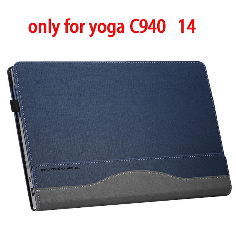 Чехол для lenovo Yoga C940 14 дюймов ноутбук рукав съемный чехол для ноутбука сумка Защитная кожа стилус Клавиатура чехол подарки - Цвет: dark blue