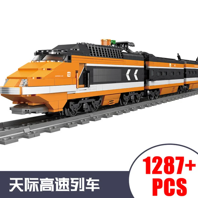 Высокотехнологичный конструктор KAZI City Train Power сделай сам игрушка MOC tech совместим