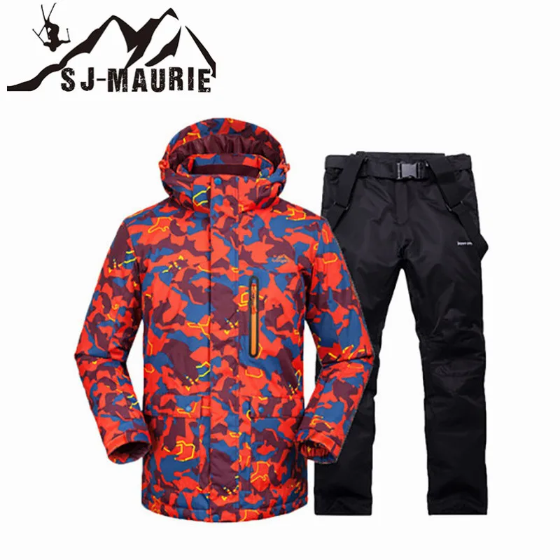 SJ-Maurie лыжный костюм лыжная куртка штаны теплая зимняя водонепроницаемая