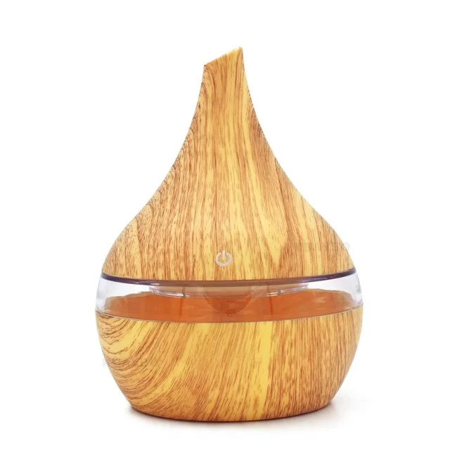 light wood DEKAXI 300 мл Арома эфирное масло диффузор дерево mistmaker Портативный usb увлажнитель воздуха Арома диффузор туман диффузор воздушный испаритель - Цвет: light wood