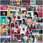 50 шт.пакет триллер, ТВ-кальмар, игра6 круглых граффити-наклеек для ноутбука, мотоцикла, скейтборда, компьютера, планшетов