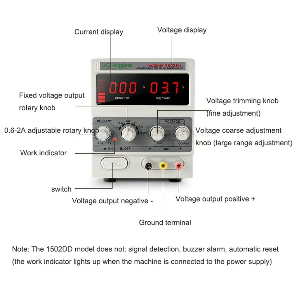 Новый 1502DD + 15В 2А AC к DC Регулируемый источник питания 15 Вт регулируемый ток для
