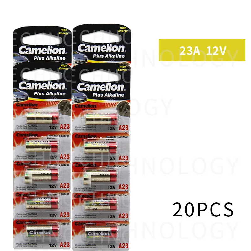 Оптовая продажа 20 шт./лот новинка 12 В ультращелочная батарея Camelion A23 23A/аварийные