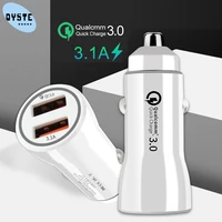 for samsung s10 s9 s8 note 10 9 8 a50 a8 j5 j7 2018 dual usb car charger quick charge qc3 0 auto mabile phone 3 1a fast charging