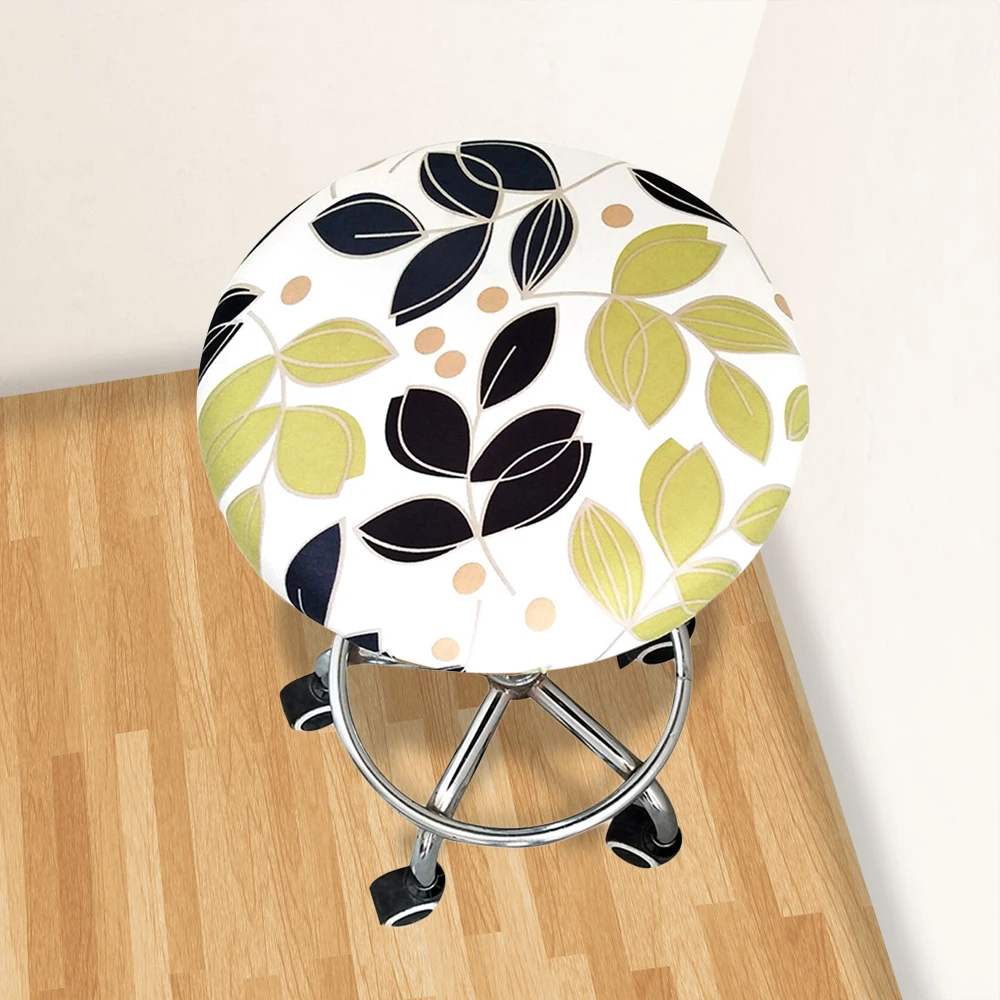2019 круглый чехол для стула с цветочным принтом полиэстер эластичный кресла стул