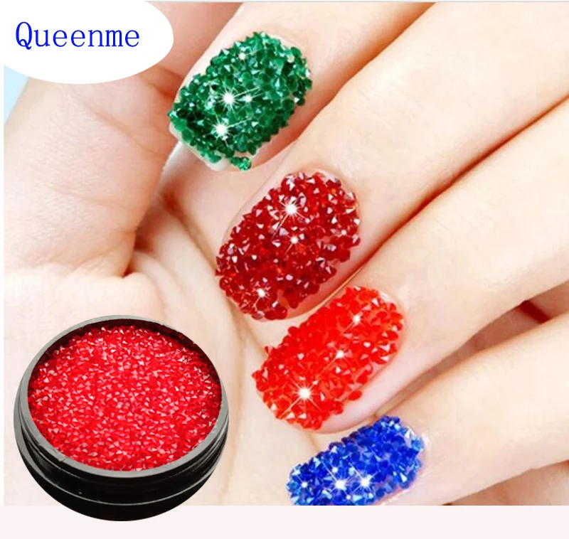 1440 шт./корт. 1 2 3 мм Кристальные драгоценные камни микро Стразы для ногтей