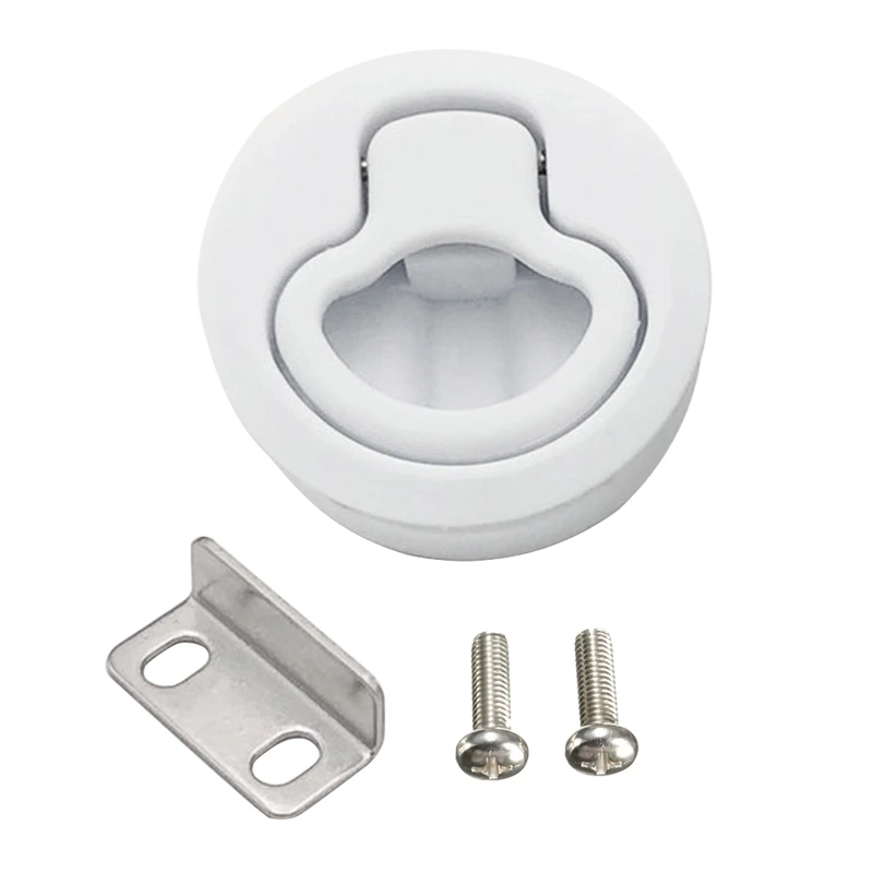 

2" Round Locking Flush Pull Latch Replacement Plastic For RV Marine Boat Southco N0HF