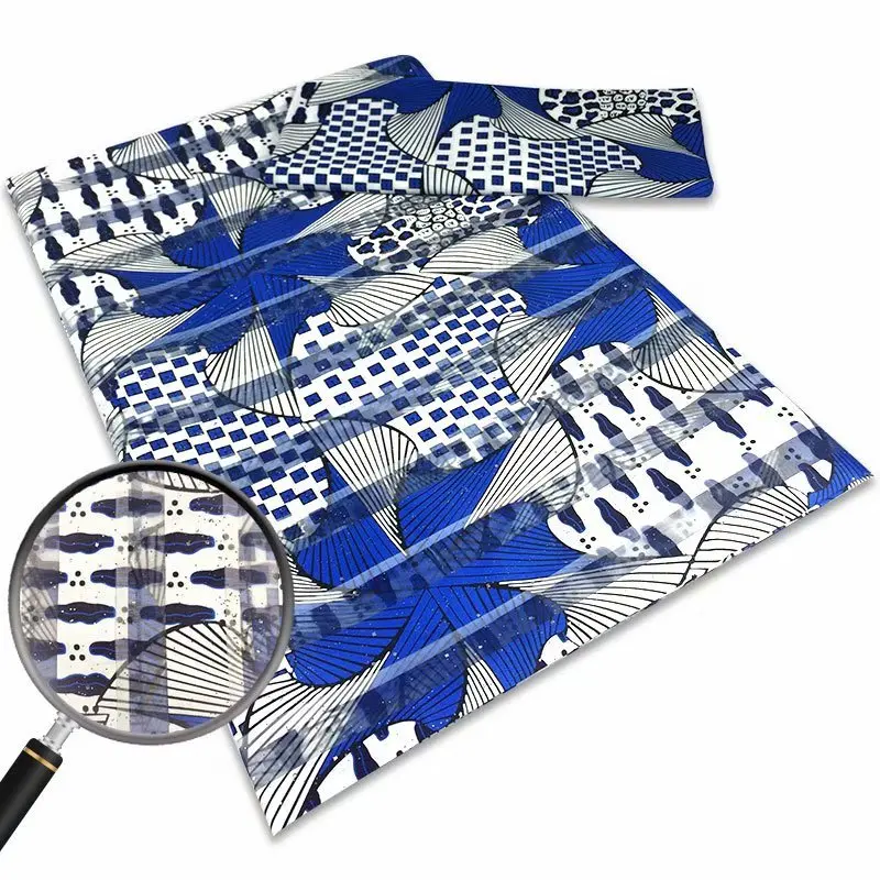 Новое поступление воск Африканский принт искусственная кожа 2 ярда шифон 4 Ярда