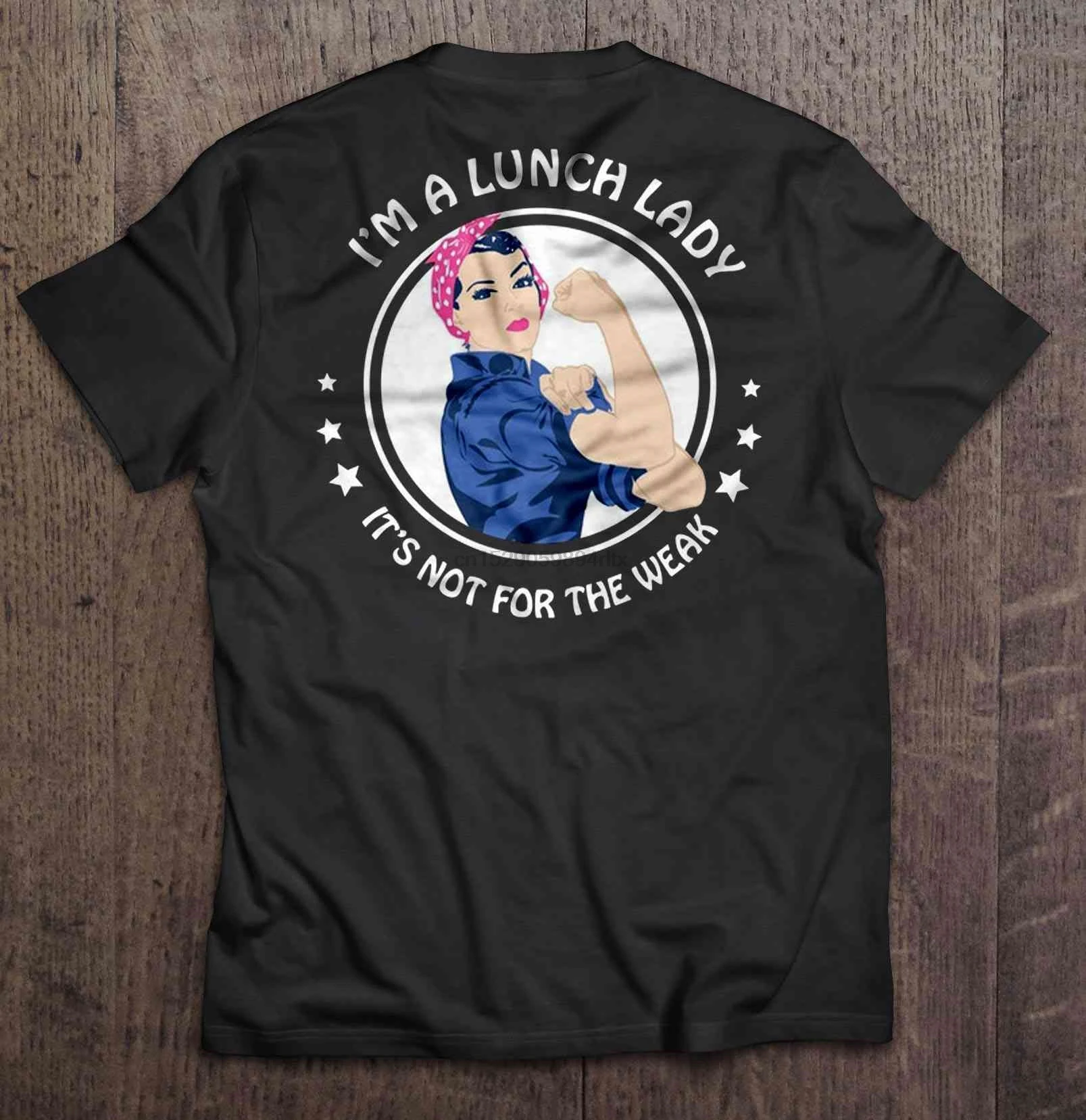 Мужская забавная футболка модная I'm A Lunch Lady это не для слабой сильной женщины