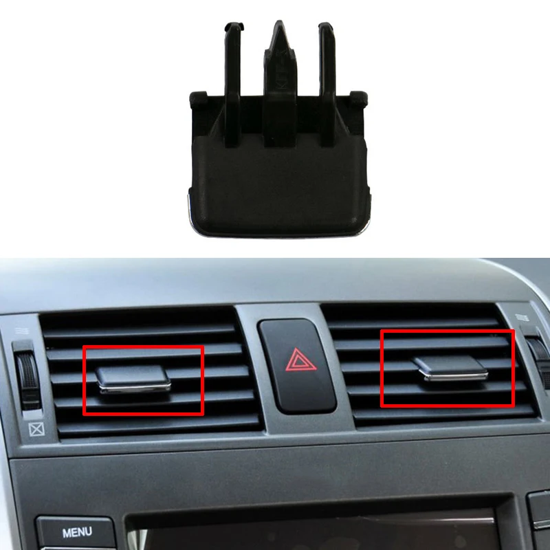 

1PCS Car Air Outlet Clip Tab Trim Air Conditioning Vent Adjustment Tabs Decoration Strip for Toyota Corolla Car Accessories