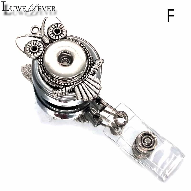 Подходит для 18 мм защелкивающаяся Кнопка Выдвижная Тяговая катушка бейджа ID Lanyard